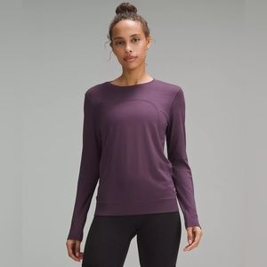 NWT LULULEMON Swiftly Relaxed Long-Sleeve Shirt (Grape Thistle)
